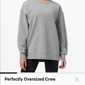 lululemon perfectly oversized crew with tags
